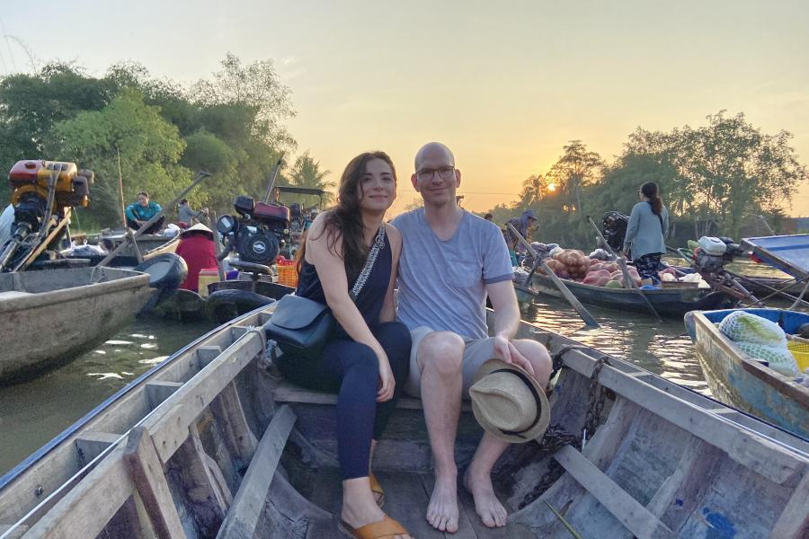 HALF DAY CAN THO - PHONG DIEN FLOATING MARKET -  SMALL CANAL - HIBPDMK1